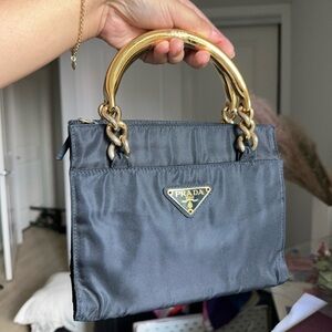 Authentic Prada Tessuto Metallo bag